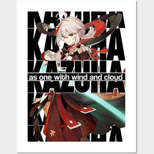 KAZUHA as one with wind and cloud Genshin Impact Posters and Art